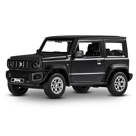 Машинка металлическая 1:32 Suzuki Jimny 2018, черный, тюнинг, откр. двери, свободный ход колес, в/к 23,5*10*4 см в Джамбо Тойз #2