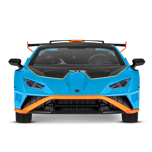 ТМ "Автопанорама" Машинка металлическая, 1:32 Lamborghini STO, голубой, принт, откр. двери и багажник, свет, звук, инерция, в/к 17,5*12,5*6,5 см в Джамбо Тойз #13