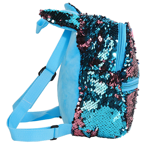 Рюкзачок детский для девочек с пайетками "Фламинго", розово-голубого цвета, 23*22*3 см в Джамбо Тойз #3