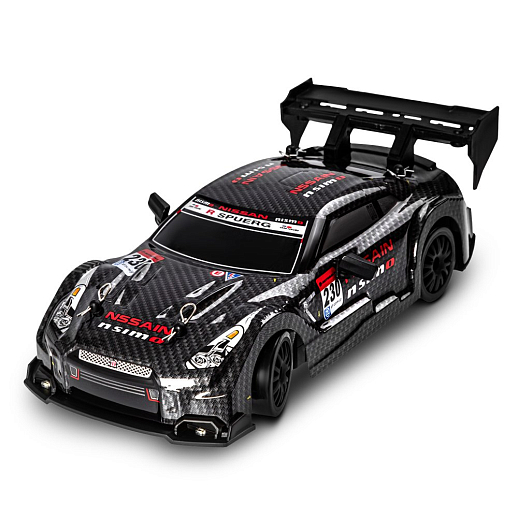 Р/у машина для дрифта 1:24,свет фар,подсветка днища,2 скорости,сменные шины 4шт,конусы 4шт, цвет черный,в белой кор. 22*12,5*10,3см в Джамбо Тойз #2