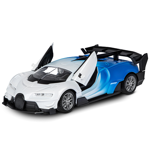 AUTODRIVE 1:24 Р/У машинка,5 каналов,двери откр. с пульта, свет, цвет белый с синим,в/к 29х10,3х12,2см в Джамбо Тойз #6