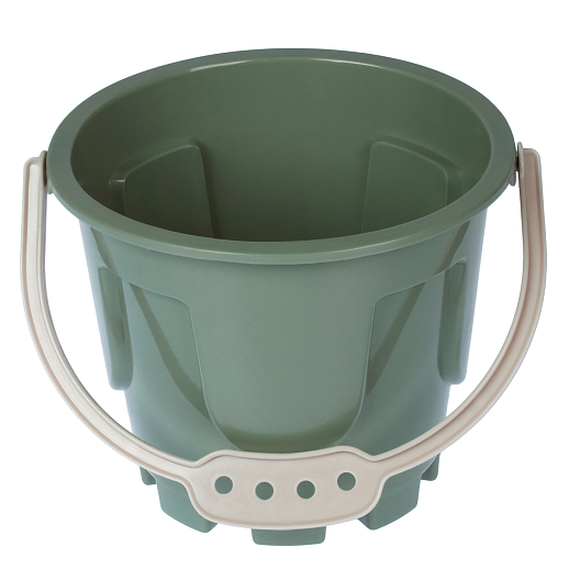 ТМ "Компания Друзей" Песочный набор №93 бледный зеленый (в комп. ведро 1,2 л, лопатка 20см, грабли  , в Джамбо Тойз #5