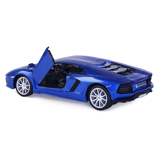 ТМ "Автопанорама" Машинка металлическая, 1:24 Lamborghini Aventador Coupe, синий, откр. двери и капот, свет, звук, свободный ход колес, в/к 24,5*12,5*10,5 см в Джамбо Тойз #12