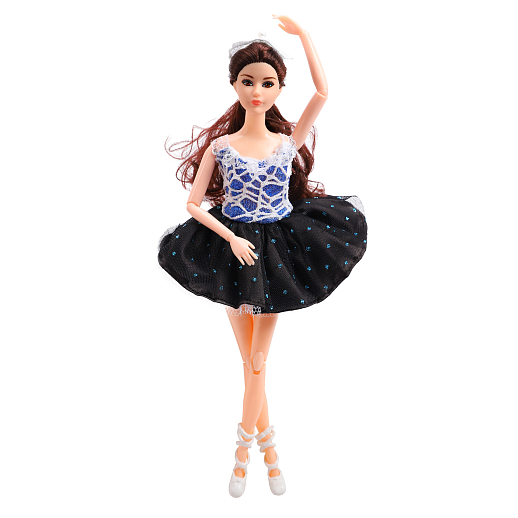 Кукла "Балерина", с шарнирными руками и ногами в синем платье, в/к 17*8*32,5 см в Джамбо Тойз #6
