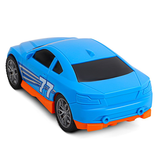 AUTODRIVE Фрикционный Автовоз с машинкой,помповый механизм,звук,свет,на бат.,в/к 41,5*14*21см в Джамбо Тойз #31