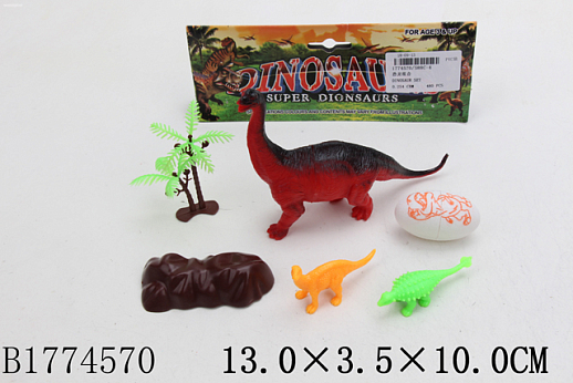 Набор животных "Динозавры" ,в/п 13*3,5*10 в Джамбо Тойз