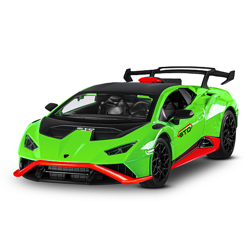 ТМ "Автопанорама" Машинка металл. 1:32 Lamborghini STO, зеленый, инерция, откр. двери, в/к 17,5*12,5*6,5 см в Джамбо Тойз #5