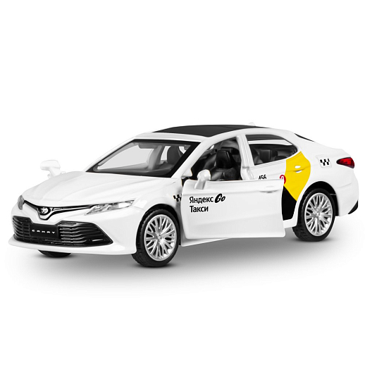 Яндекс Go Машинка металлическая 1:43 Toyota Camry, белый, инерция, откр. двери, 17,5*12,5*6,5 см в Джамбо Тойз #4