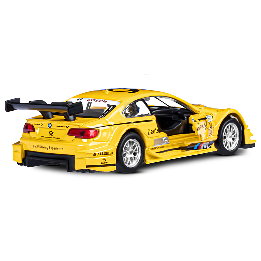 ТМ "Автопанорама" Машинка металлическая 1:42 BMW M3 DTM, желтый, откр. двери, инерция, в/к 17,5*12,5*6,5 см в Джамбо Тойз #12