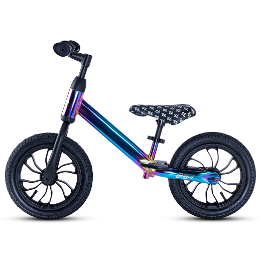 Беговел "CITYRIDE REVO" air 12". Рама сталь, вынос, диск пластик. Сиденье с эксцентриком. Цвет бензин синий в Джамбо Тойз #3