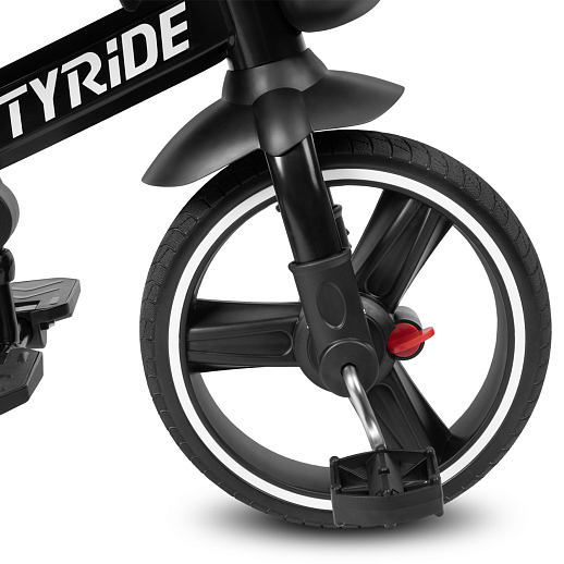 Трехколесные велосипед CITYRIDE, металл,  колеса PVC 12"/10", попрот. наколон. Сиденье с крышей,  род ручка, наклон руль, тормоз, корзинка   в Джамбо Тойз #9