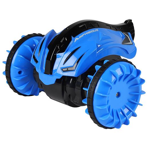 Р/у Машина-перевертыш Амфибия, 2.4G, в компл. зарядное устройство, синий, в/к 28,5х18х16 в Джамбо Тойз #4