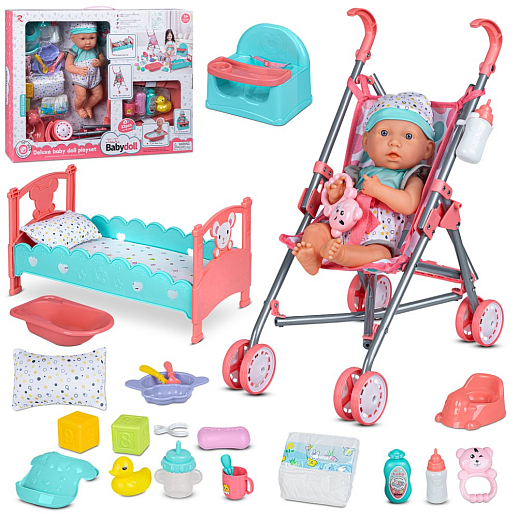 Игровой набор "Пупс с аксессуарами", в/к 72*12*47 см в Джамбо Тойз