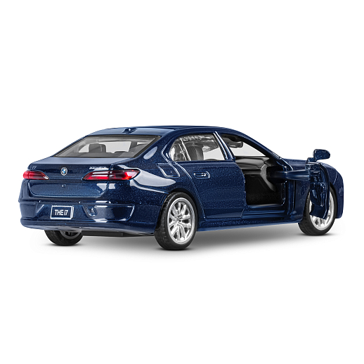 ТМ "Автопанорама" Машинка металл. 1:47 BMW I7, голубой, инерция, откр. двери, в/к 17,5*12,5*6,5 см в Джамбо Тойз #14