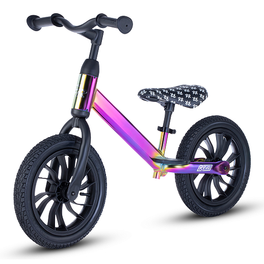 Беговел "CITYRIDE REVO" air 12". Рама сталь, вынос, диск пластик. Сиденье с эксцентриком. Цвет бензин розовый в Джамбо Тойз