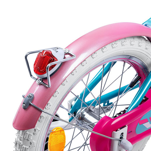 Велосипед двухколёсный CITYRIDE, модель CR-B2-09F7, рама сталь, колеса алюминий 16", пластиковая корзина, цвет голубой-розовый в Джамбо Тойз #7