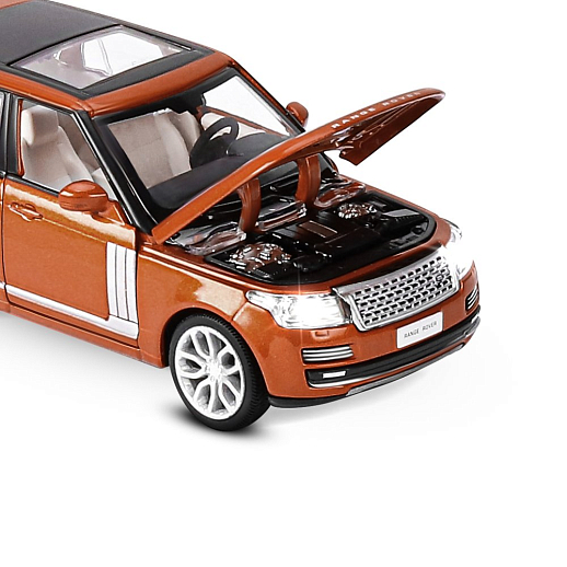 ТМ "Автопанорама" Машинка металлическая 1:34 2013 Range Rover,оранжевый перламутр, свет, звук, откр. двери, капот и багажник, инерция, в/к 17,5*13,5*9 см в Джамбо Тойз #19