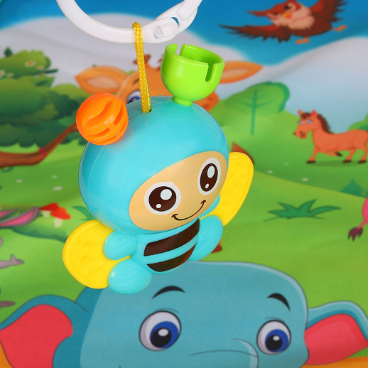 ТМ "Smart Baby"  Детский развивающий коврик с игрушками-погремушками, размер коврика 75*63 см, в/п  61х58,5х4 см в Джамбо Тойз #3