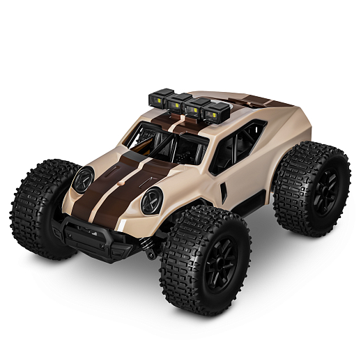 Р/У скоростной внедорожник,2.4GHz,М1:20,с аккум,цвет бежевый с коричн.полосами,в/к 25,4*10,7*15,5см в Джамбо Тойз #5