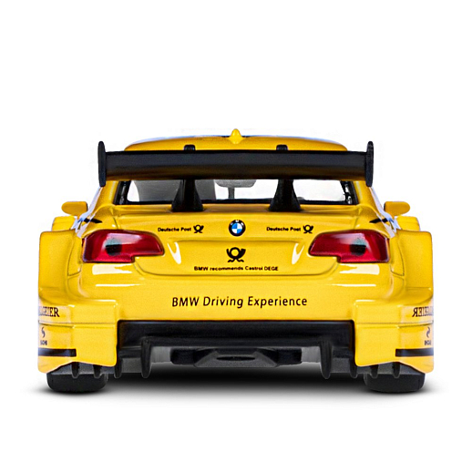 ТМ "Автопанорама" Машинка металлическая 1:42 BMW M3 DTM, желтый, откр. двери, инерция, в/к 17,5*12,5*6,5 см в Джамбо Тойз #9