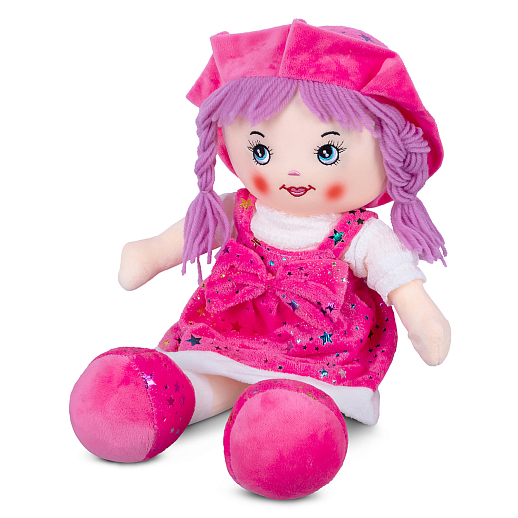 ТМ "Amore Bello" Кукла мягкая на бат., фразы на русском языке, стихотворение, песенка, 45 см, розовый 1,в/п в Джамбо Тойз #2