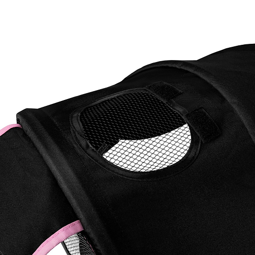 Детский 3хкол. велосипед ”CITYRIDE“ Рама сталь, наклонный руль из магнезия, колясочная крыша, ручка управления с подстаканником, 2 корзины. Колеса EVA 10/8, подножки, тормоза, бампер безопасности. Розово-черный в Джамбо Тойз #10