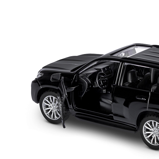 ТМ "Автопанорама" Машинка металлическая 1:42 Land Cruiser Prado, черный, откр. двери, инерция, в/к 17,5*12,5*6,5 см в Джамбо Тойз #12