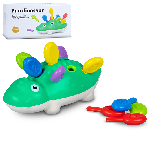 Сенсорная игрушка "Динозаврик",в/к 21*10,5*8,5 см в Джамбо Тойз