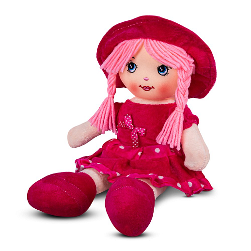 ТМ "Amore Bello" Кукла мягкая на бат., фразы на русском языке, стихотворение, песенка, 35 см, розовый, в/п в Джамбо Тойз #2