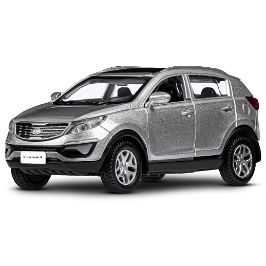 ТМ "Автопанорама" Машинка металлическая 1:39 KIA SPORTAGE R, серебряный, откр. двери, инерция, 17,5*12,5*6,5 см в Джамбо Тойз #2