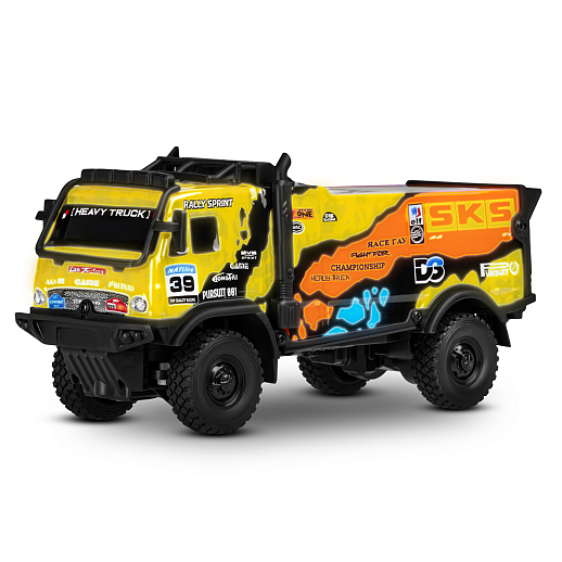 Р/у Грузовик, 4 канала, 3D подсветка корпуса, цвет желтый/оранжевый, в/к 30*15*14см в Джамбо Тойз #2