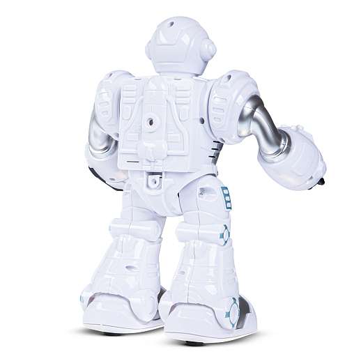 Робот на батарейках, стреляет ракетами, ходит, свет, звук, цвет белый/голубой, в/к 22*19*11,3см в Джамбо Тойз #13