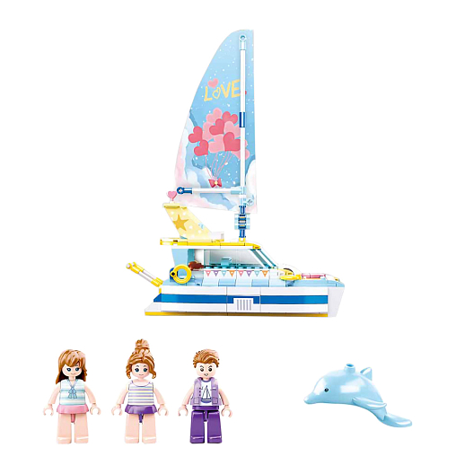 Конструктор "Катамаран", 301 дет., в/к 38X28,5X6,7 см в Джамбо Тойз #2