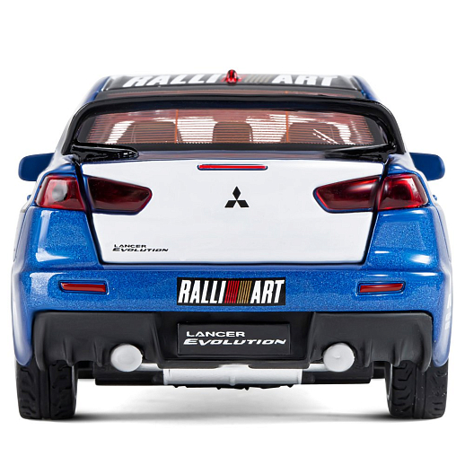ТМ "Автопанорама" Машинка металлическая 1:32  Mitsubishi Lancer Evolution, синий, откр. двери, капот и  багажник, свет, звук, инерция, в/к 17,5*13,5*9 см в Джамбо Тойз #10