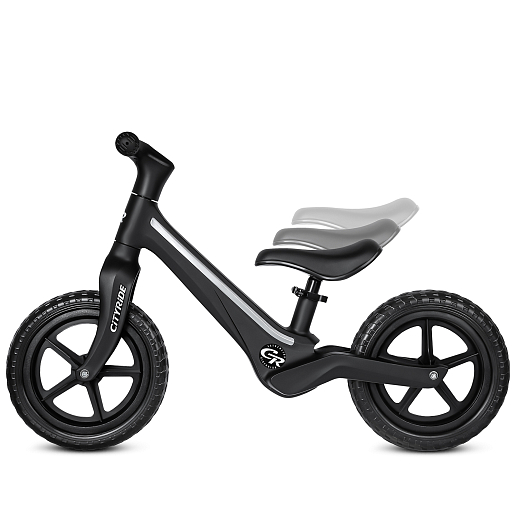 Беговел Cityride, модель CR-BB-07, рама пластик, колеса PU 12", свет, цвет чёрный в Джамбо Тойз #5