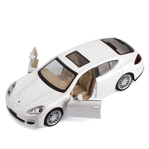 ТМ "Автопанорама" Машинка металлическая 1:32  Porsche Panamera S,белый, свет, звук, откр. двери, инерция, в/к 17,5*13,5*9 см в Джамбо Тойз #20