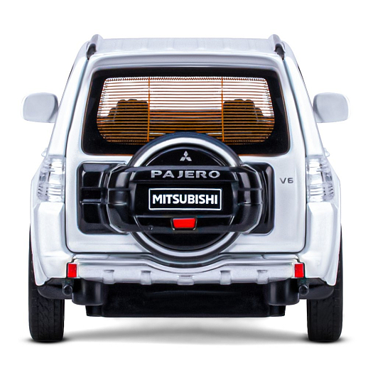 ТМ "Автопанорама" Машинка металлическая 1:33 Mitsubishi Pajero 4WD Turbo, белый, откр. двери, капот и багажник, свет, звук, инерция, в/к 17,5*13,5*9 см в Джамбо Тойз #11