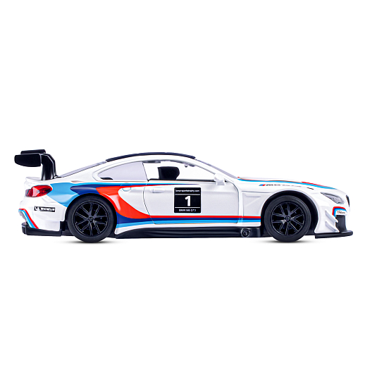 ТМ "Автопанорама" Машинка металлическая 1:44 BMW M6, белый, откр. двери, инерция, в/к 17,5*12,5*6,5 см в Джамбо Тойз #6