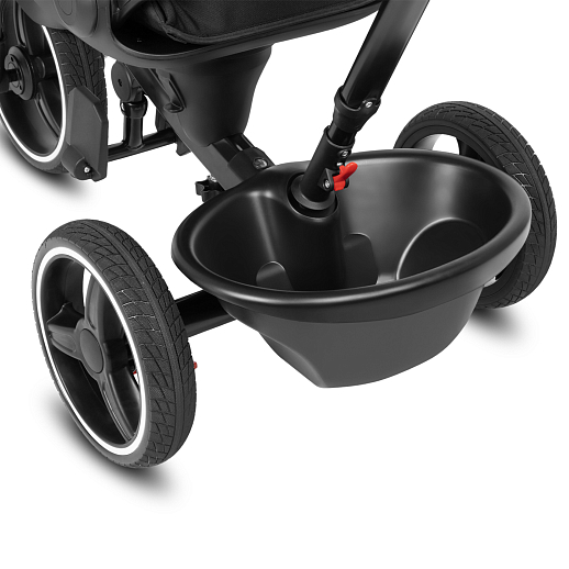 Трехколесные велосипед CITYRIDE, металл,  колеса PVC 12"/10", попрот. наколон. Сиденье с крышей,  род ручка, наклон руль, тормоз, корзинка   в Джамбо Тойз #11