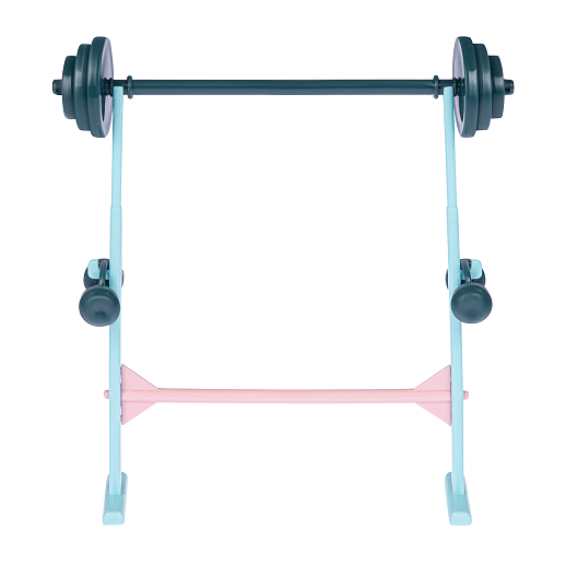 Кукла с гантелями и скамьей, в/к 23*6*31,5 см в Джамбо Тойз #12