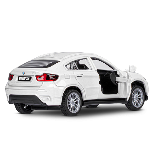 ТМ "Автопанорама" Машинка металлическая 1:43 BMW X6, белый, откр. двери, инерция, в/к 17,5*12,5*6,5 см в Джамбо Тойз #14