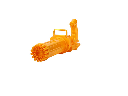 Пулемет с мыльными пузырями (21 отверстие), на бат., желтый, в/к 37,7*13,5*10,3 см в Джамбо Тойз #10