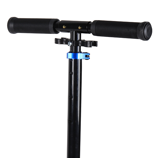 Двухколесный самокат CITYRIDE 200, ал. 50/50%, t-bar сталь, грипсы 135мм TPR, колеса PU 200/200, 86A, подножка, abec 9, цвет Синий в Джамбо Тойз #8