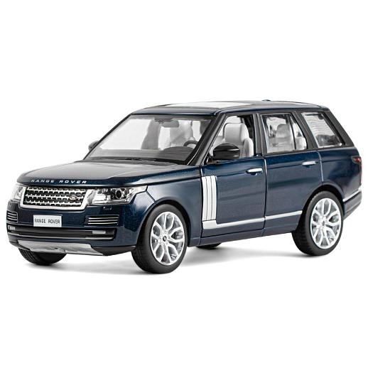ТМ "Автопанорама" Машинка металлическая 1:26 Range Rover, синий перламутр, откр. двери, капот и багажник, свет, звук, свободный ход колес, в/к 24,5*12,5*10,5 см в Джамбо Тойз #2