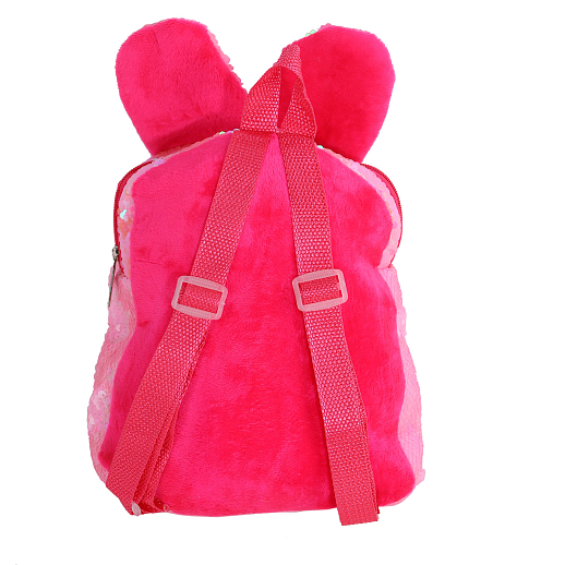 Рюкзачок детский для девочек с пайетками "Зайка", розового цвета, 29*26*3 см в Джамбо Тойз #5