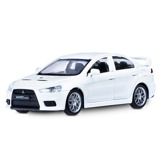 ТМ "Автопанорама" Машинка металлическая, 1:41, Mitsubishi Lancer Evolution, белый, откр. двери, в/к 17,5*12,5*6,5 см в Джамбо Тойз #6