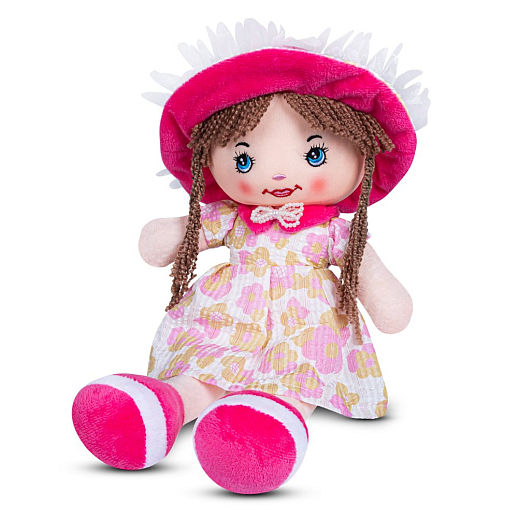 ТМ "Amore Bello" Кукла мягкая на бат., фразы на русском языке, стихотворение, песенка, 35 см, розовый, в/п в Джамбо Тойз #2