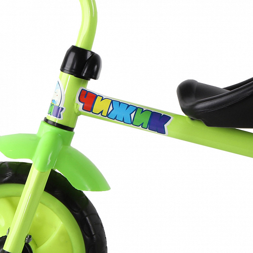 3х колесный велос. "Чижик", колеса пластик 10/8, сиденье жестк., цвет зеленый в Джамбо Тойз #4
