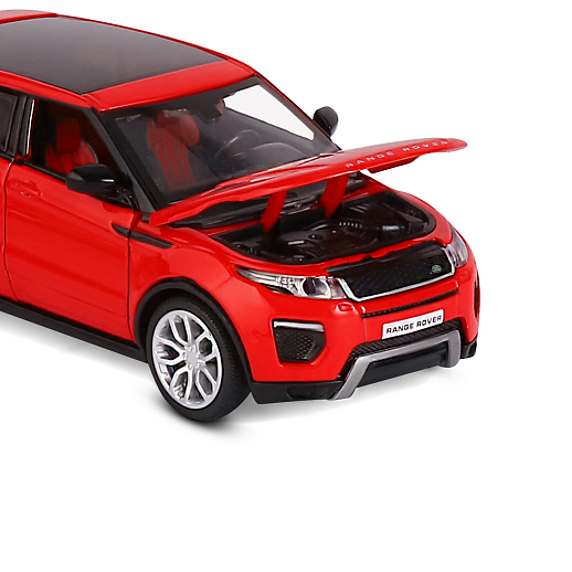 ТМ "Автопанорама" Машинка металлическая 1:32  2017 Land Rover Range Rover Evoque HSE, красный, откр. двери и капот, свет, звук, инерция,  в/к 17,5*12,5*6,5 см в Джамбо Тойз #18