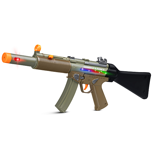 Автомат на батарейках, звук свет, значок в комплекте, бежевый, 61*24*5 см, в/к в Джамбо Тойз #5